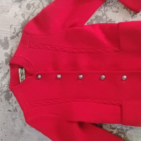 Yves Saint Laurent Vibrant Red Blazer - Picture 2 of 13